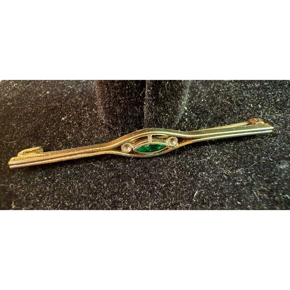 Vintage Beautiful Art Deco Bar-Style Brooch from Czechoslovakia - Picture 3 of 3
